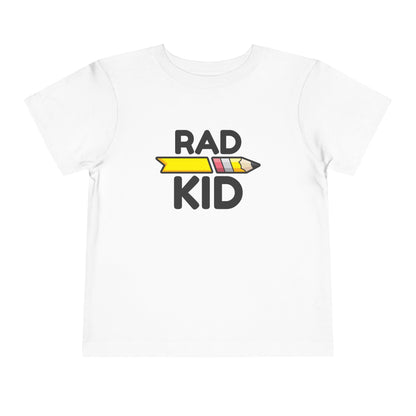 "RAD KID" SQUAD Toddler Short Sleeve Tee Shirt