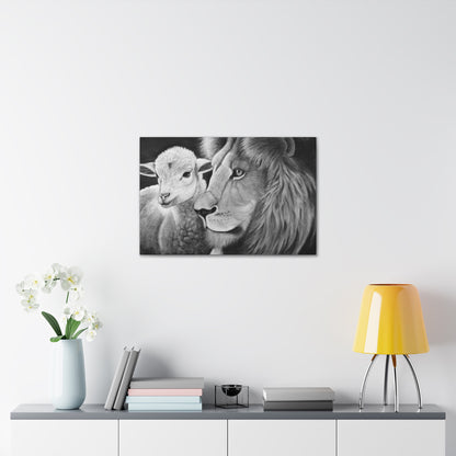 "LION & LAMB" Canvas Gallery Wrap