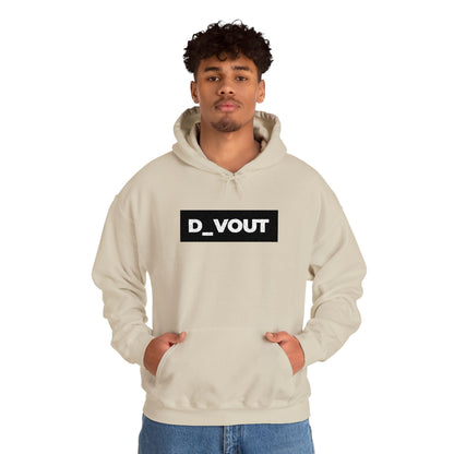 "D_VOUT" Large Embroidered Hoodie