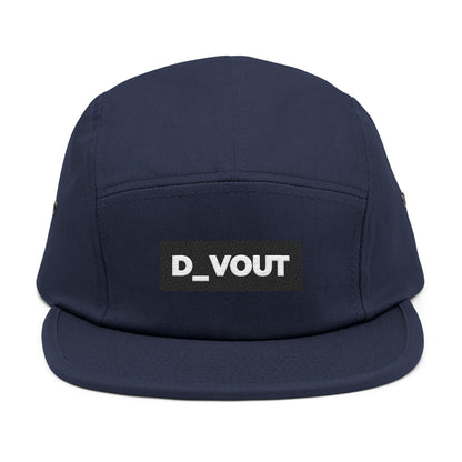 "D_VOUT" Embroidered 5-Panel Cap