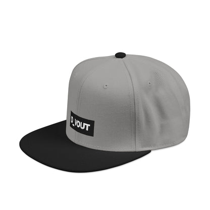 "D_VOUT" Embroidered Flatbill Snapback