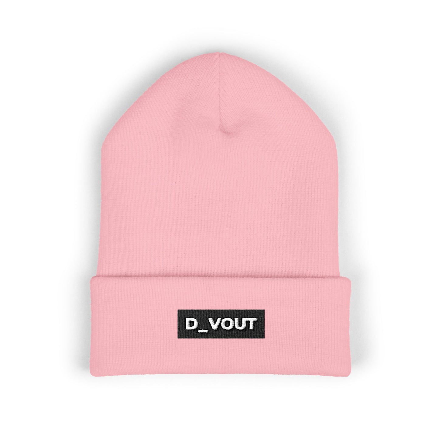 "D_VOUT" Embroidered Beanie