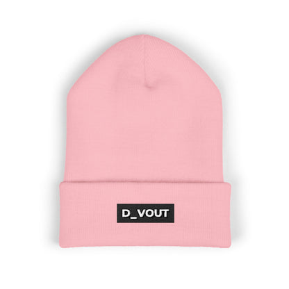 "D_VOUT" Embroidered Beanie