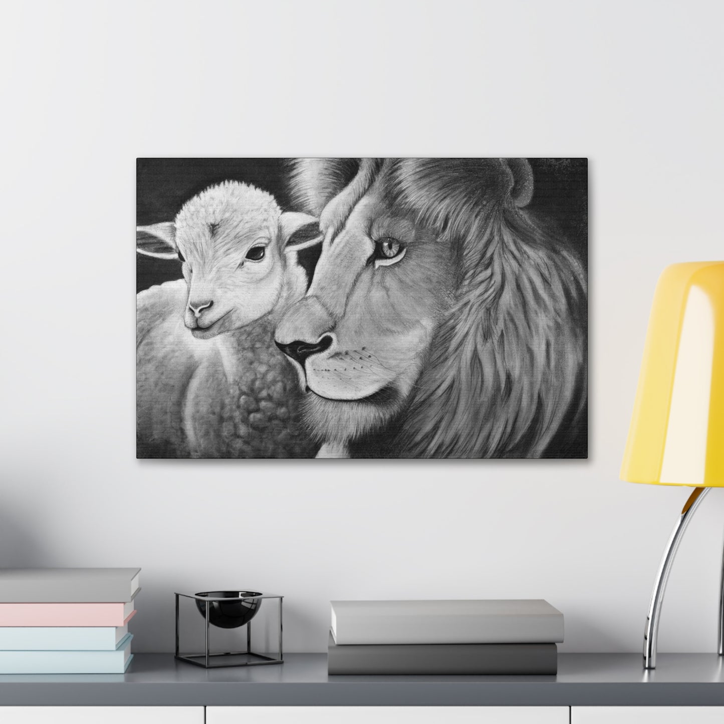 "LION & LAMB" Canvas Gallery Wrap