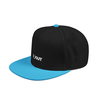 "D_VOUT" Embroidered Flatbill Snapback