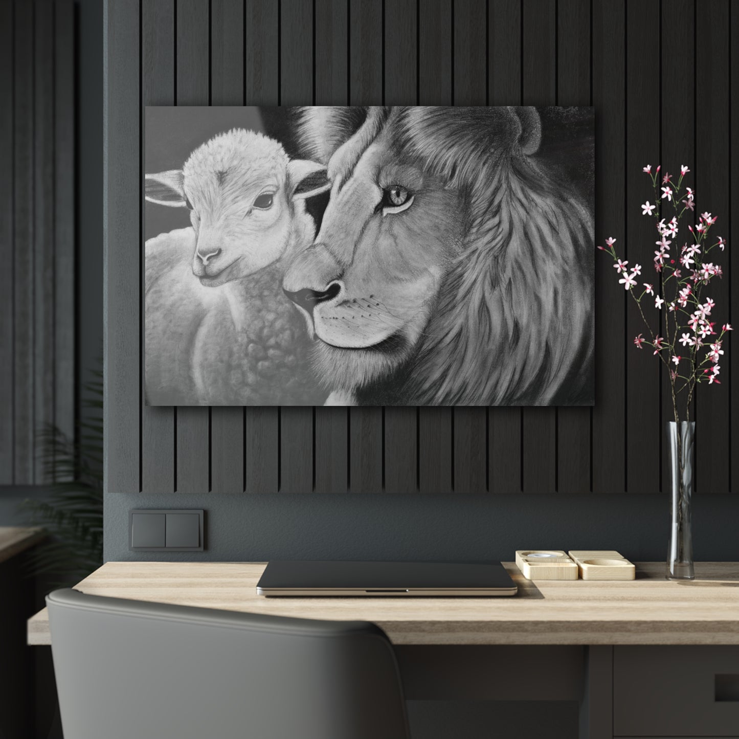 "LION & LAMB" Acrylic Print