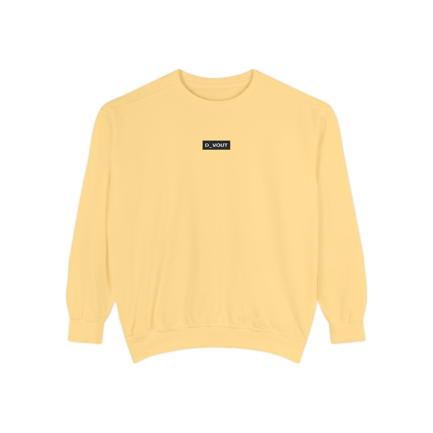 "D_VOUT" Embroidered Crew