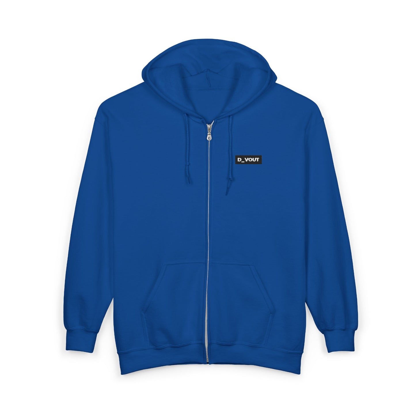 "D_VOUT" Embroidered Full-Zip Hoodie