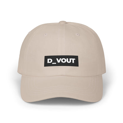 "D_VOUT" Embroidered Cap
