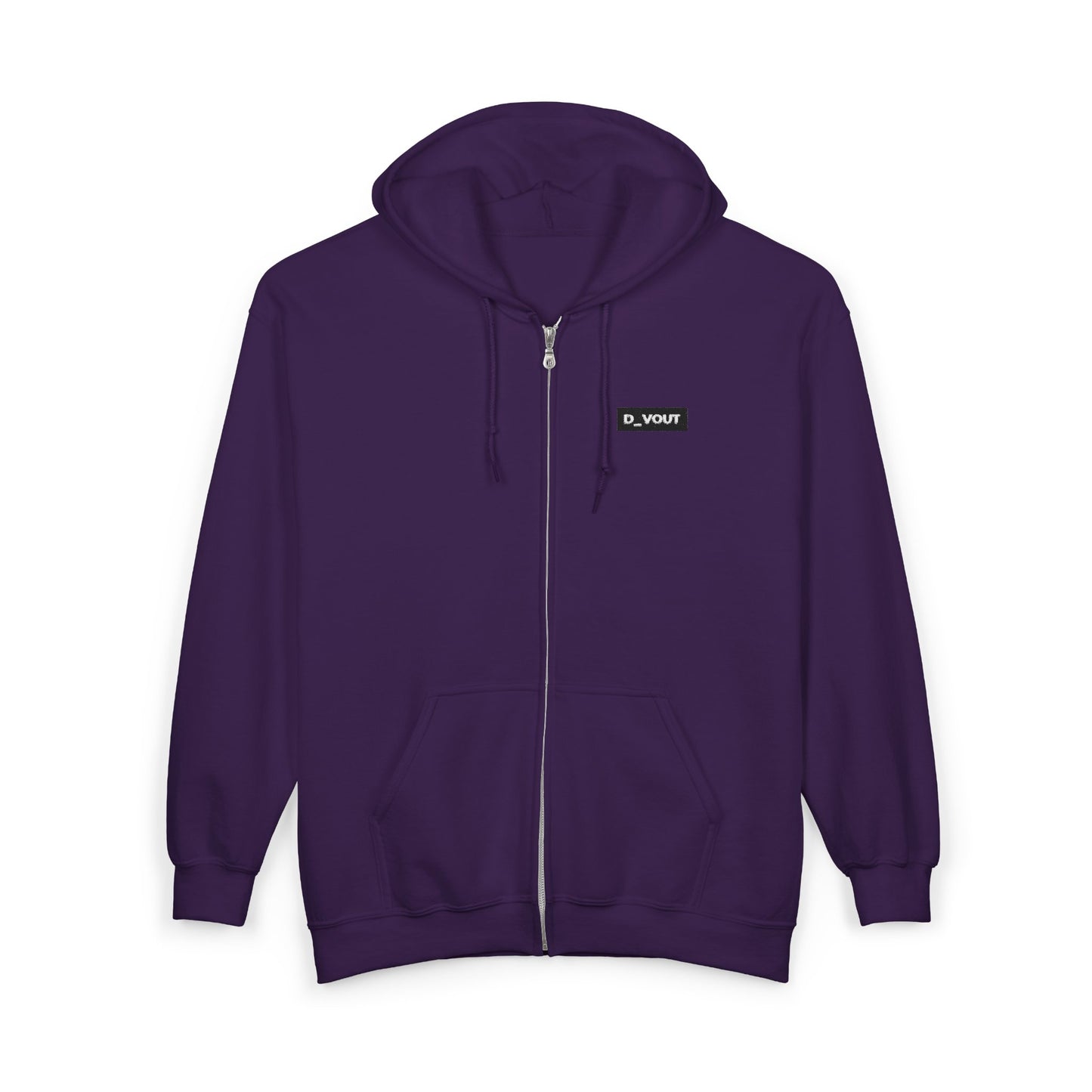 "D_VOUT" Embroidered Full-Zip Hoodie