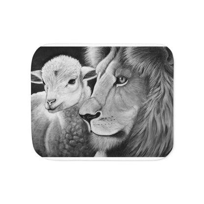 "LION & LAMB" Sherpa Blanket