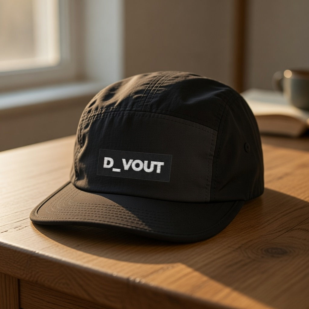 "D_VOUT" Two-Tone 5-Panel Cap