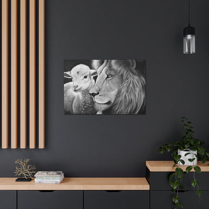 "LION & LAMB" Canvas Gallery Wrap