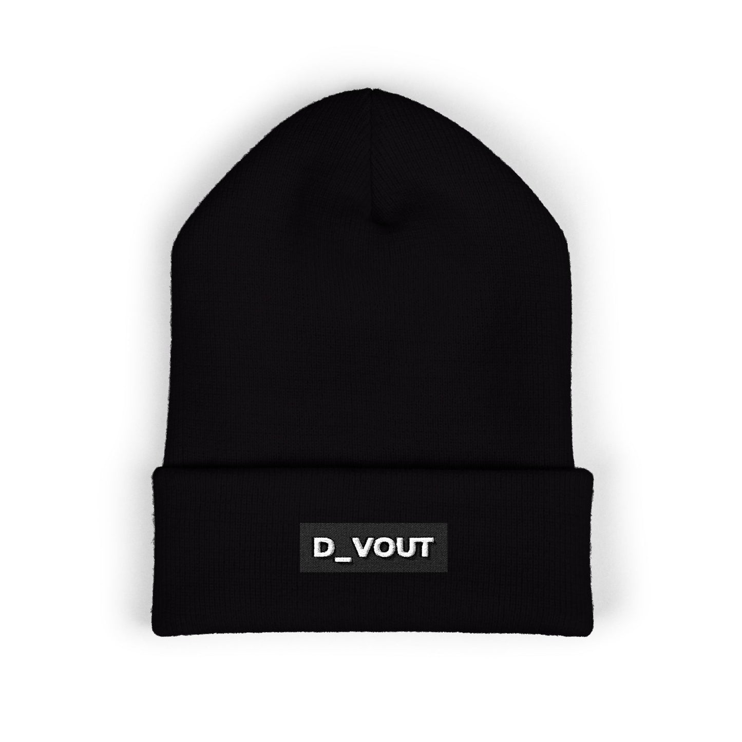 "D_VOUT" Embroidered Beanie