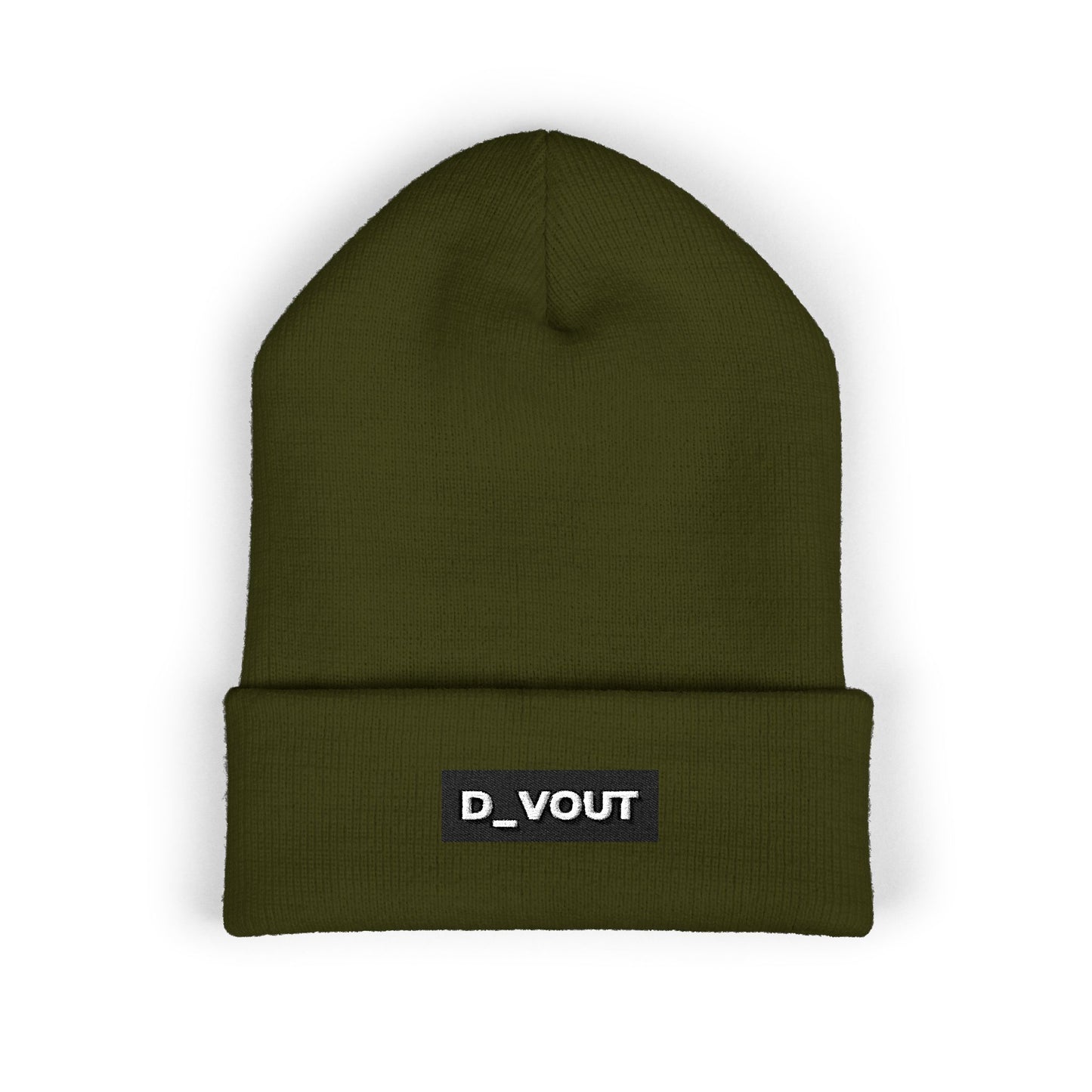 "D_VOUT" Embroidered Beanie