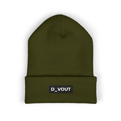 "D_VOUT" Embroidered Beanie