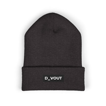 "D_VOUT" Embroidered Beanie