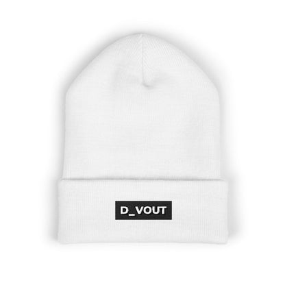 "D_VOUT" Embroidered Beanie