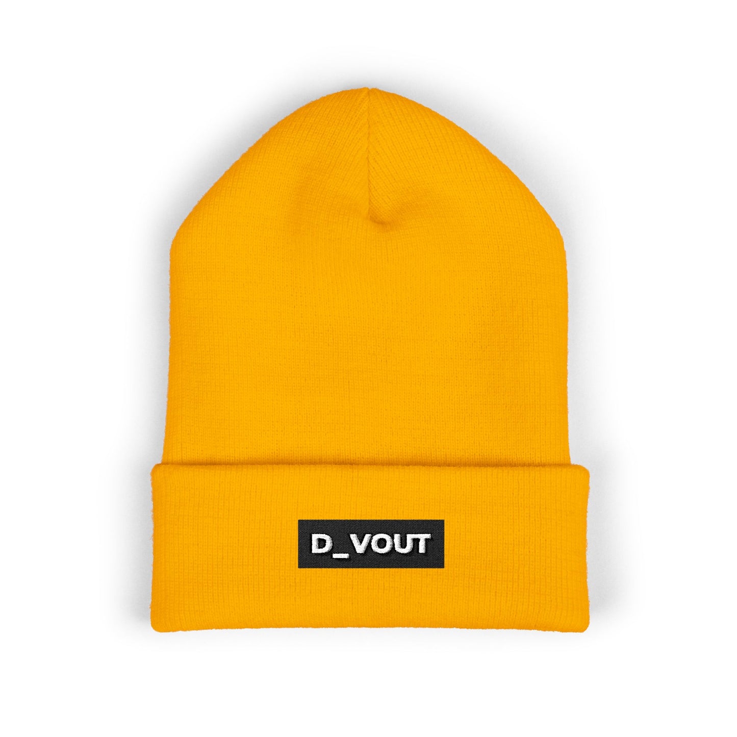 "D_VOUT" Embroidered Beanie