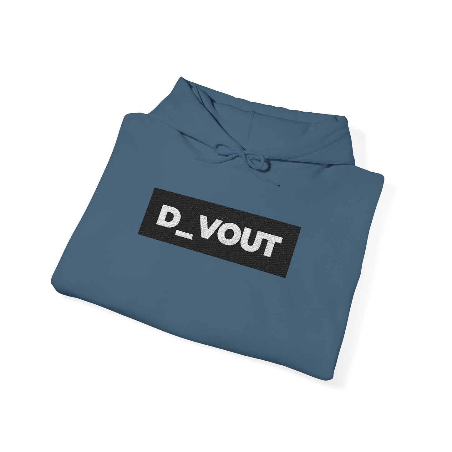 "D_VOUT" Large Embroidered Hoodie