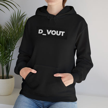 "D_VOUT" Large Embroidered Hoodie