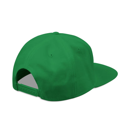 "D_VOUT" Embroidered Flatbill Snapback