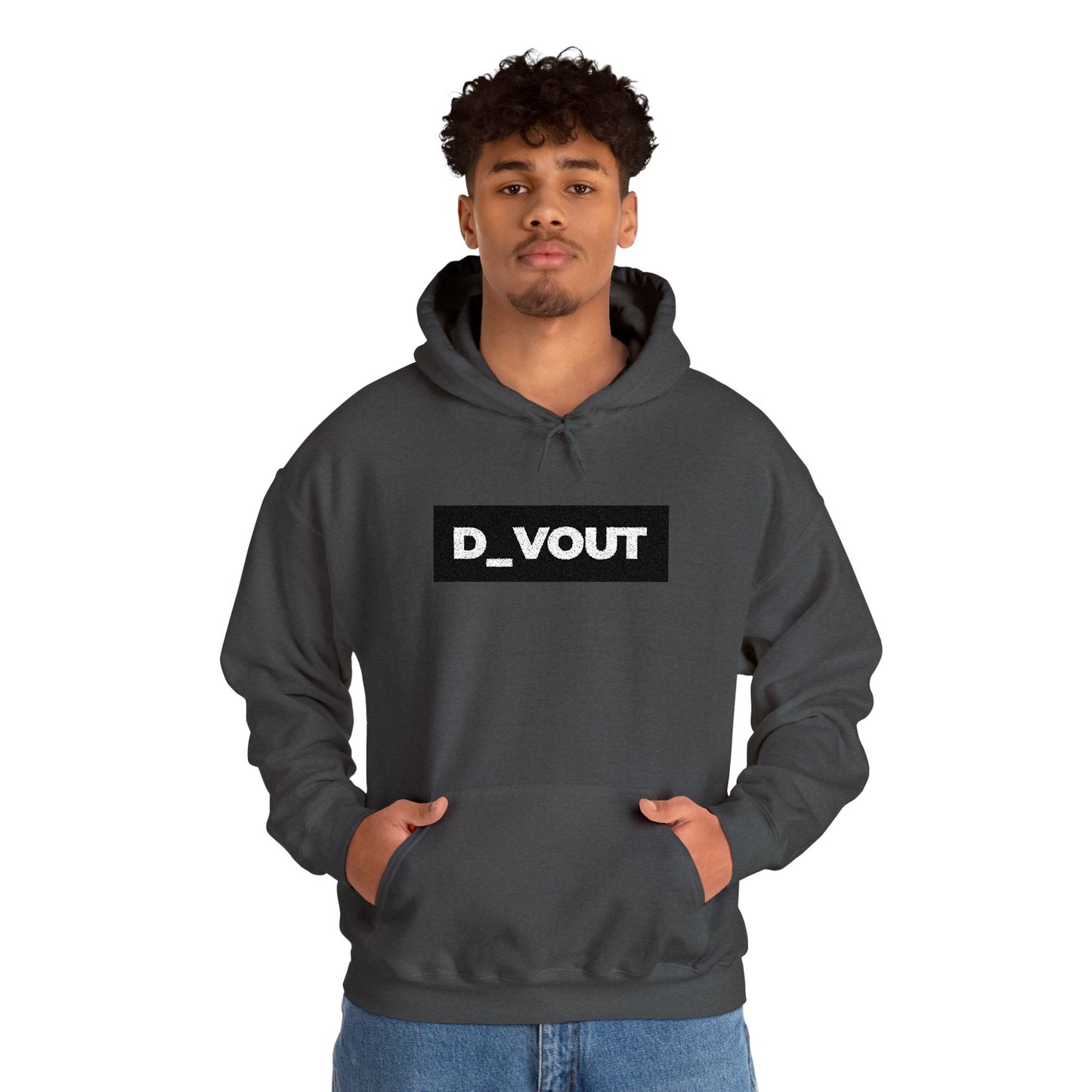 "D_VOUT" Large Embroidered Hoodie