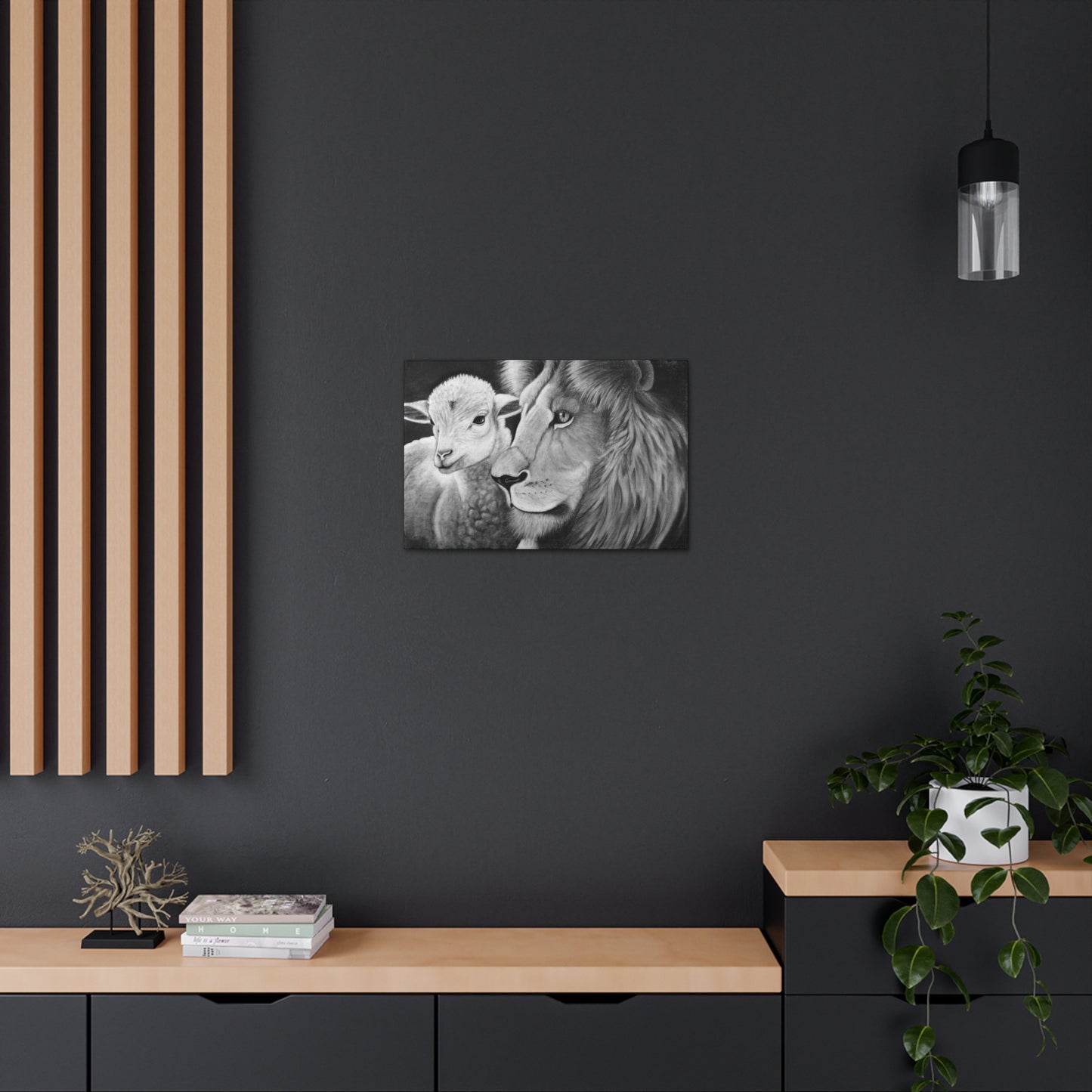 "LION & LAMB" Canvas Gallery Wrap