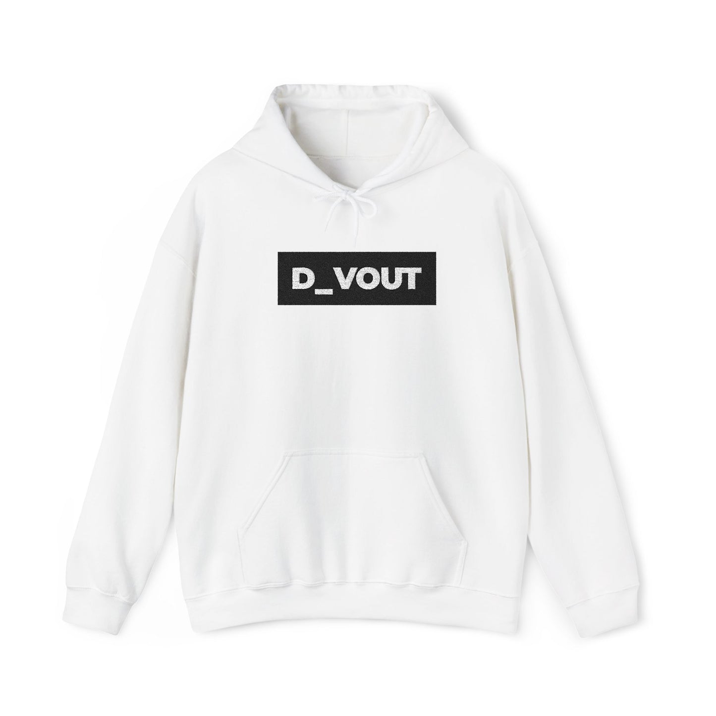 "D_VOUT" Large Embroidered Hoodie
