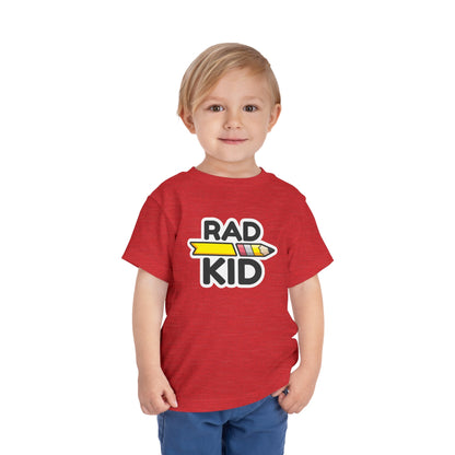 "RAD KID" SQUAD Toddler Short Sleeve Tee Shirt