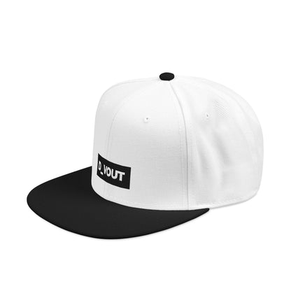 "D_VOUT" Embroidered Flatbill Snapback