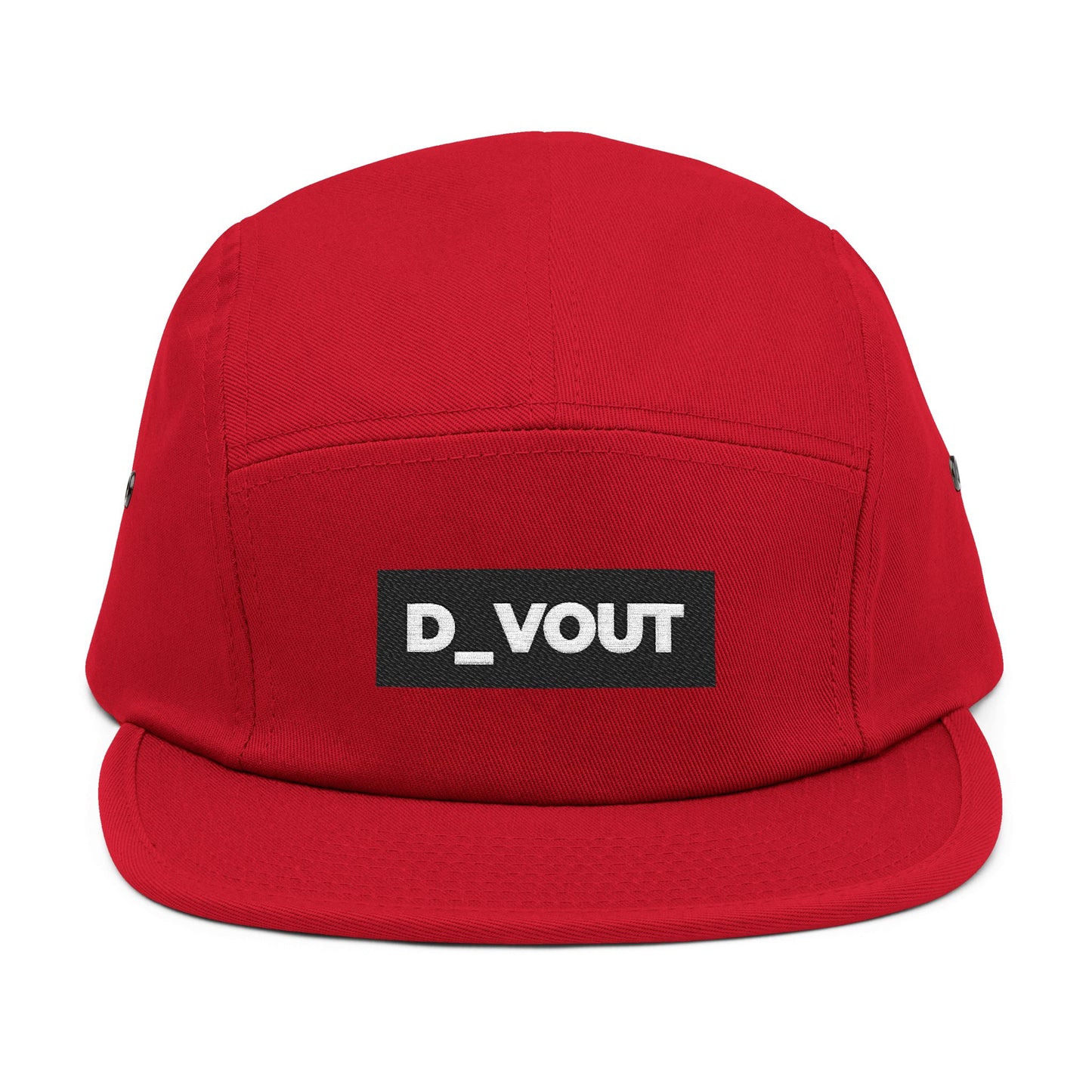 "D_VOUT" Embroidered 5-Panel Cap