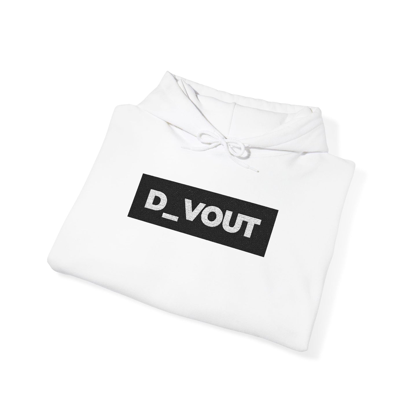 "D_VOUT" Large Embroidered Hoodie