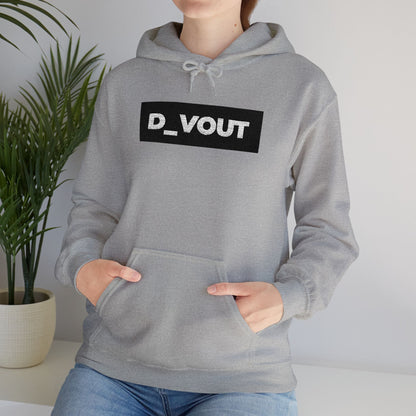 "D_VOUT" Large Embroidered Hoodie