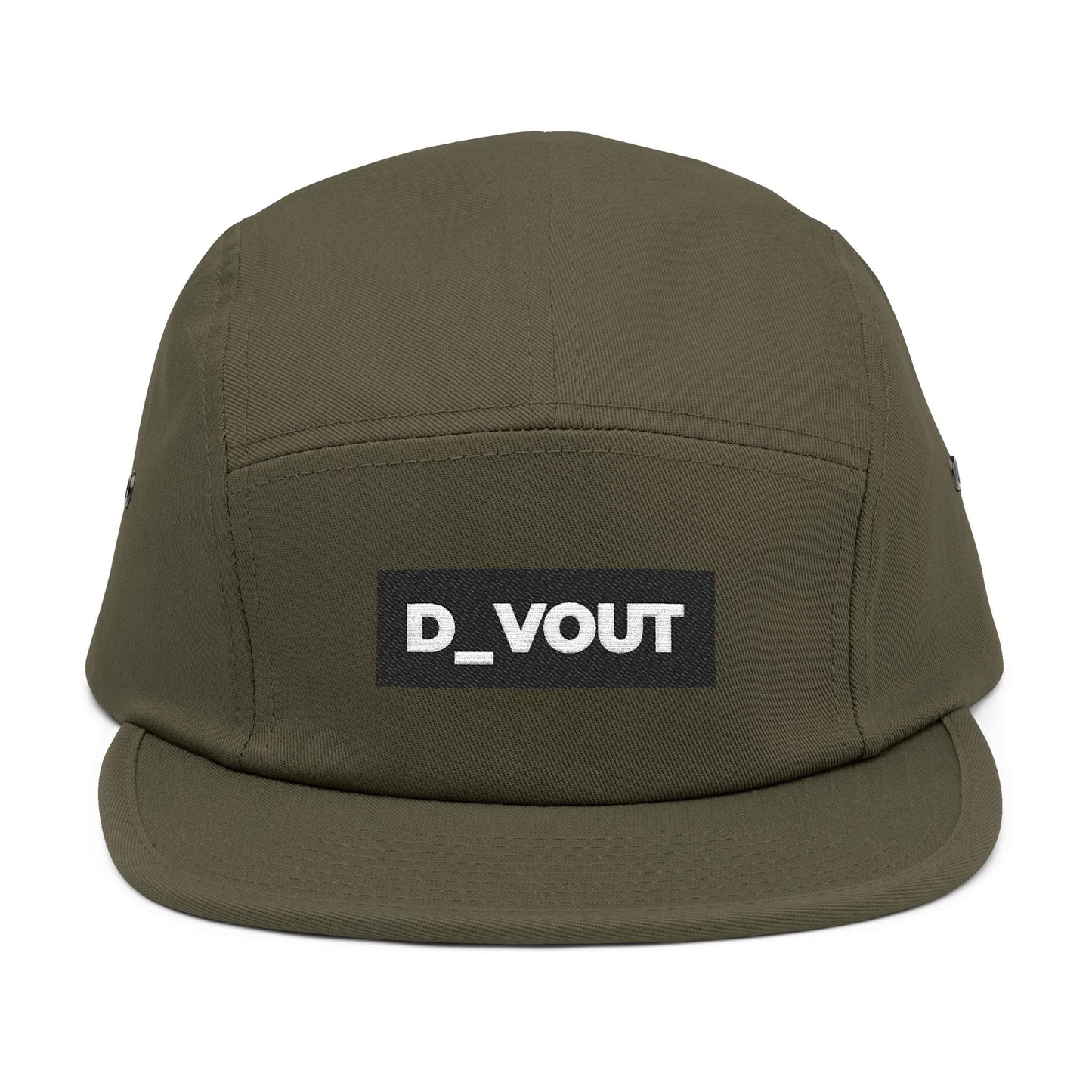 "D_VOUT" Embroidered 5-Panel Cap