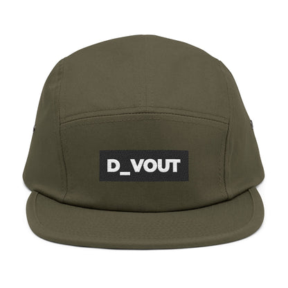 "D_VOUT" Embroidered 5-Panel Cap