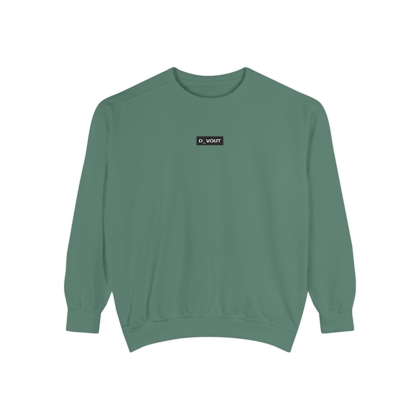 "D_VOUT" Embroidered Crew