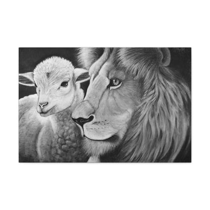 "LION & LAMB" Canvas Gallery Wrap