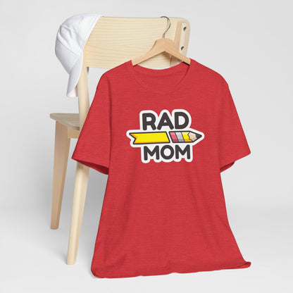 "RAD MOM" SQUAD Jersey Short Sleeve Tee