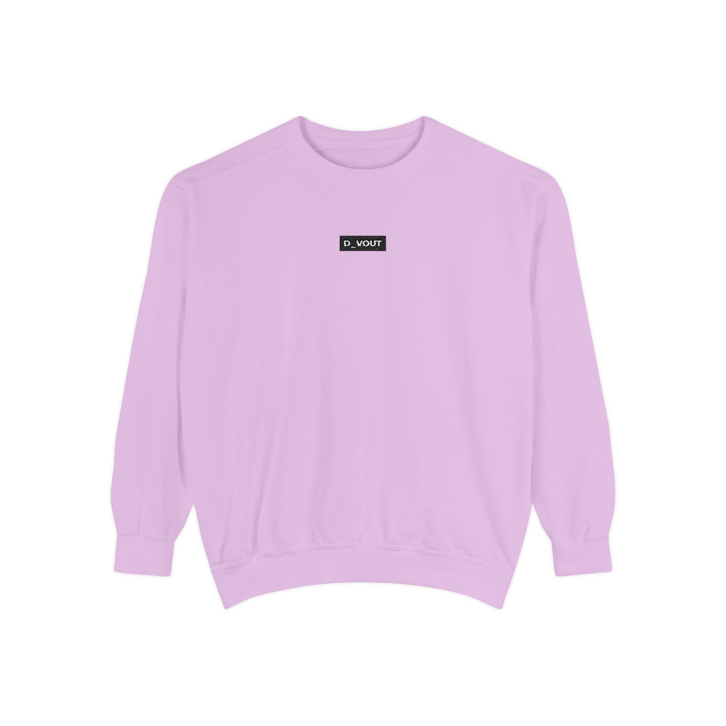 "D_VOUT" Embroidered Crew
