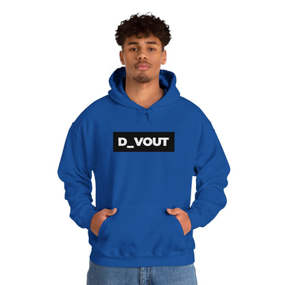 "D_VOUT" Large Embroidered Hoodie
