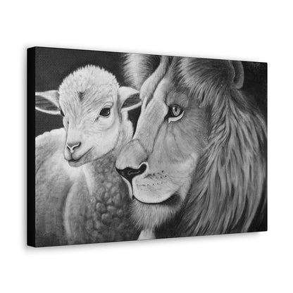 "LION & LAMB" Canvas Gallery Wrap