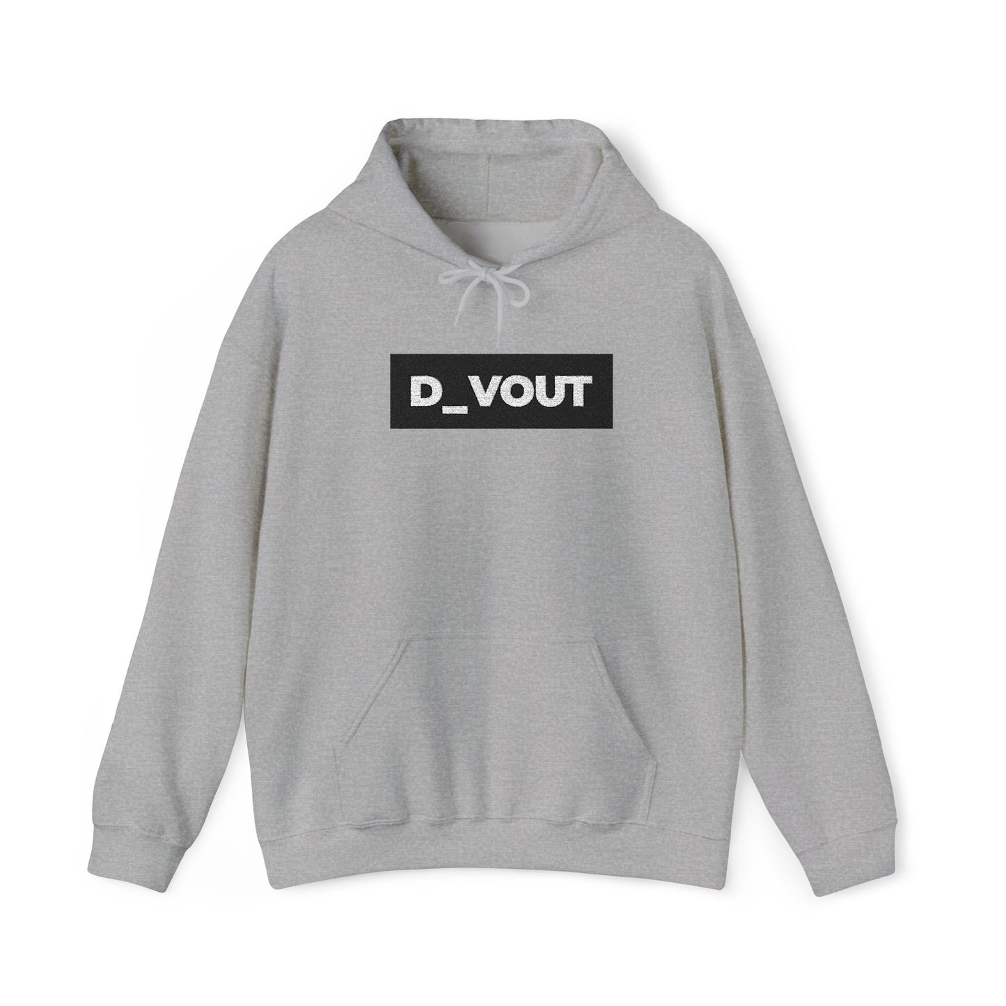 "D_VOUT" Large Embroidered Hoodie