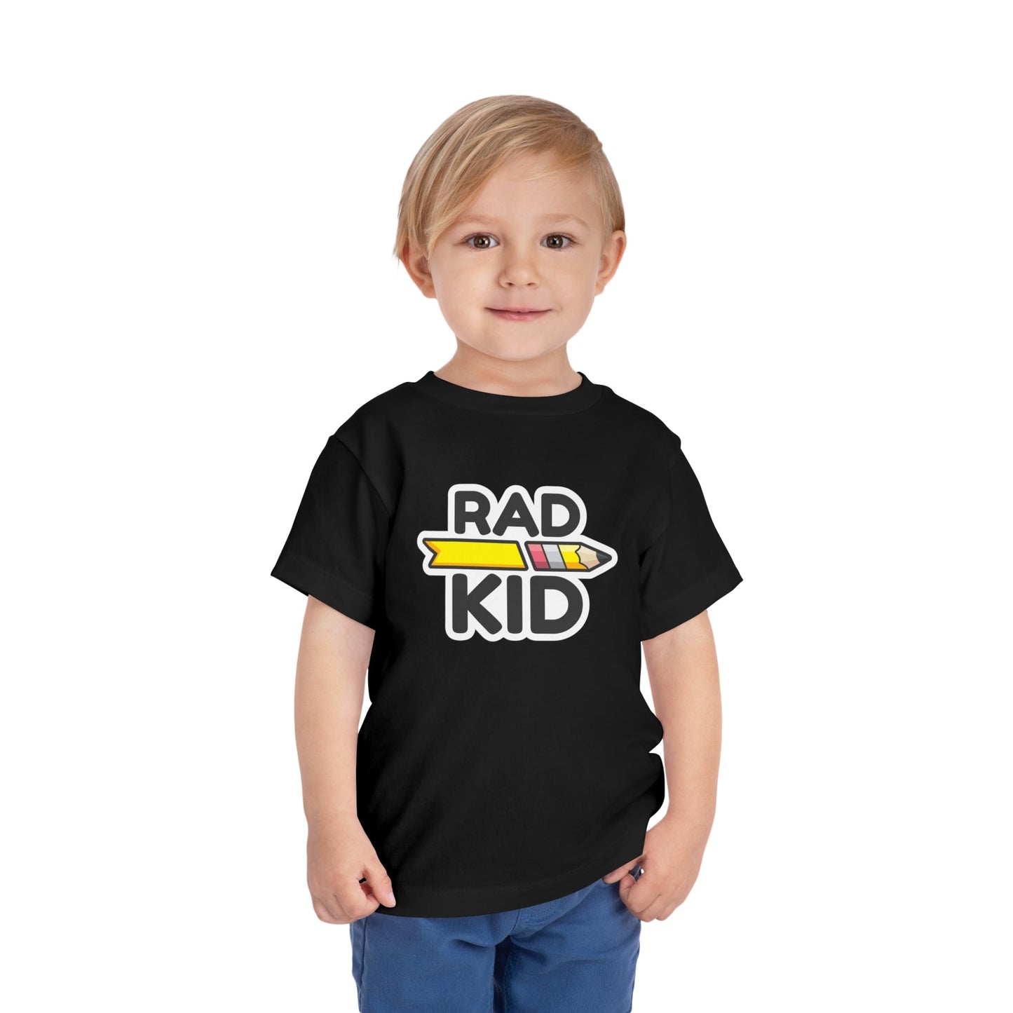 "RAD KID" SQUAD Toddler Short Sleeve Tee Shirt
