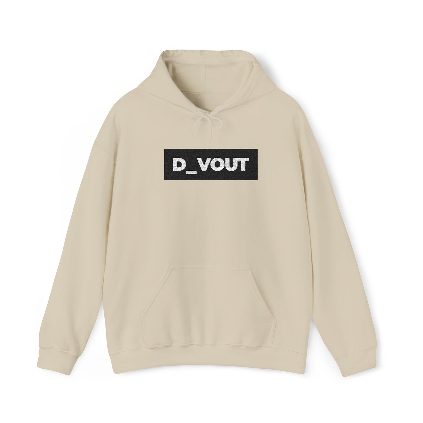 "D_VOUT" Large Embroidered Hoodie