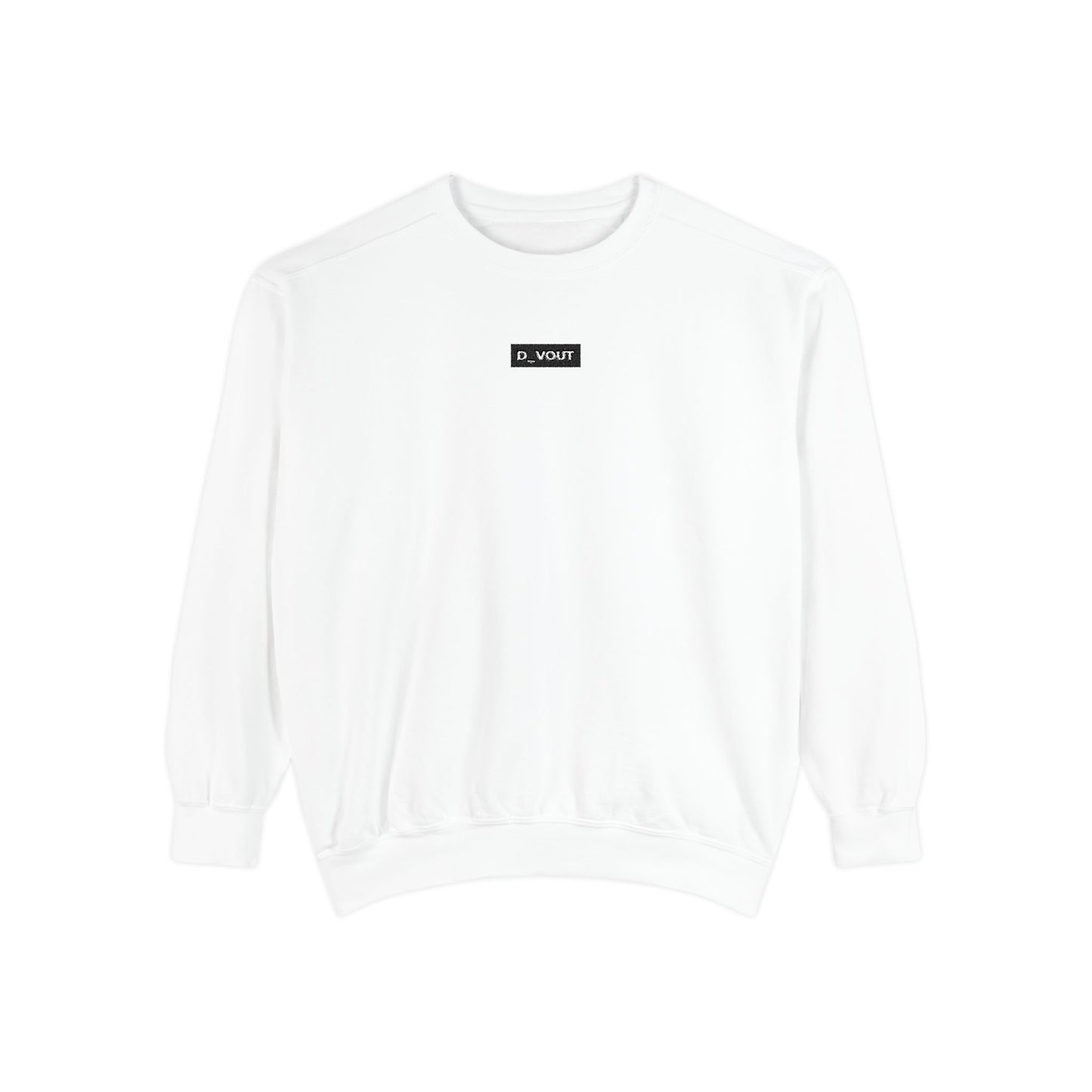 "D_VOUT" Embroidered Crew