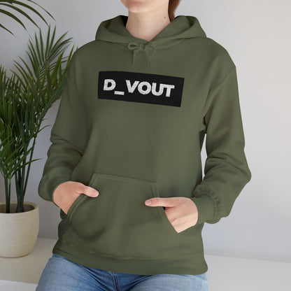 "D_VOUT" Large Embroidered Hoodie