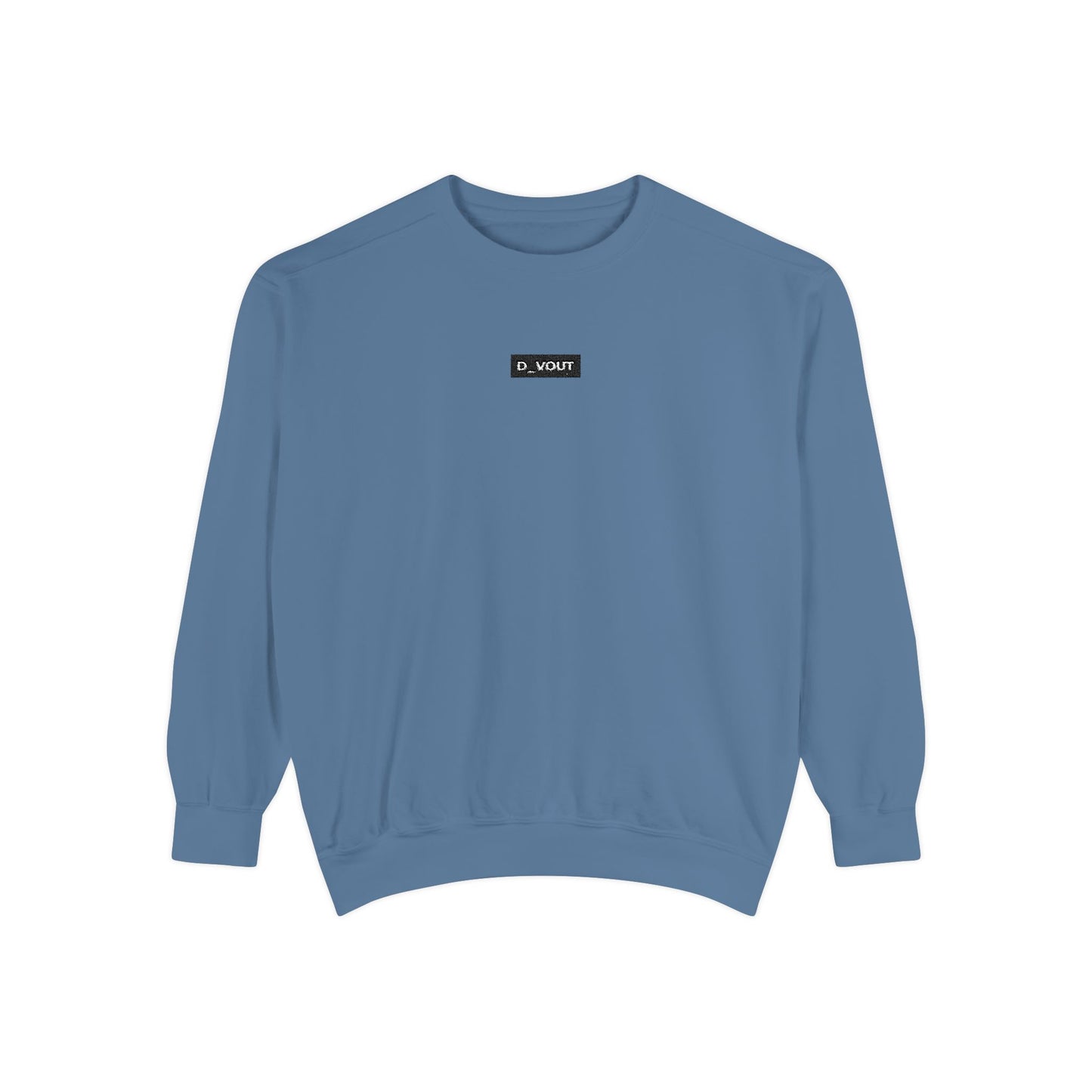 "D_VOUT" Embroidered Crew