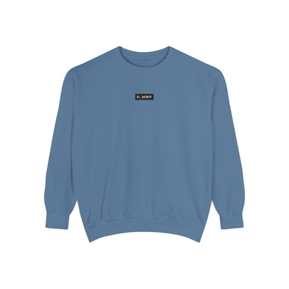 "D_VOUT" Embroidered Crew