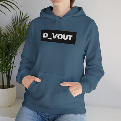 "D_VOUT" Large Embroidered Hoodie